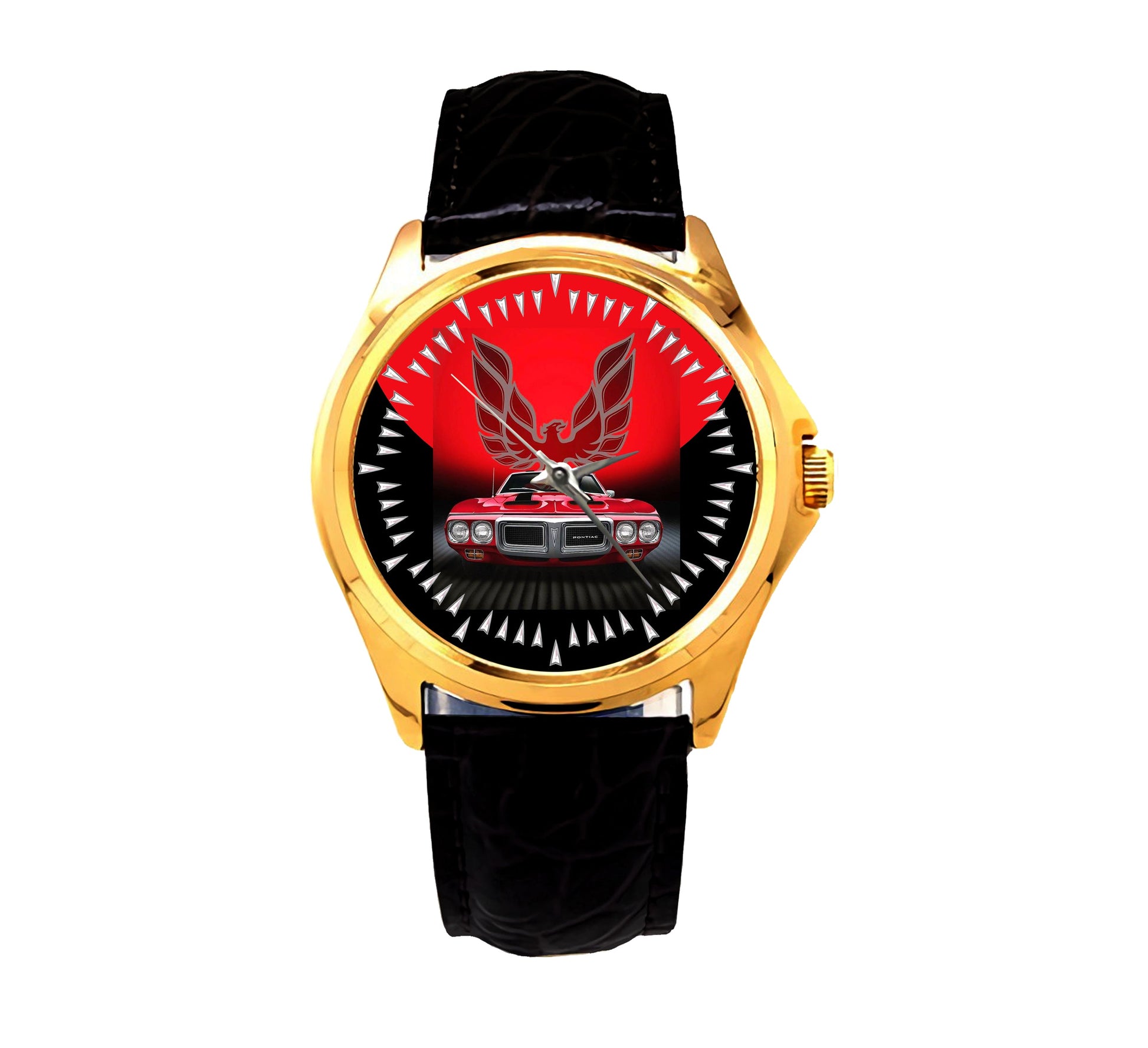 Pontiac Trans Am Fire Bird Red Sport Metal Watch PJ149