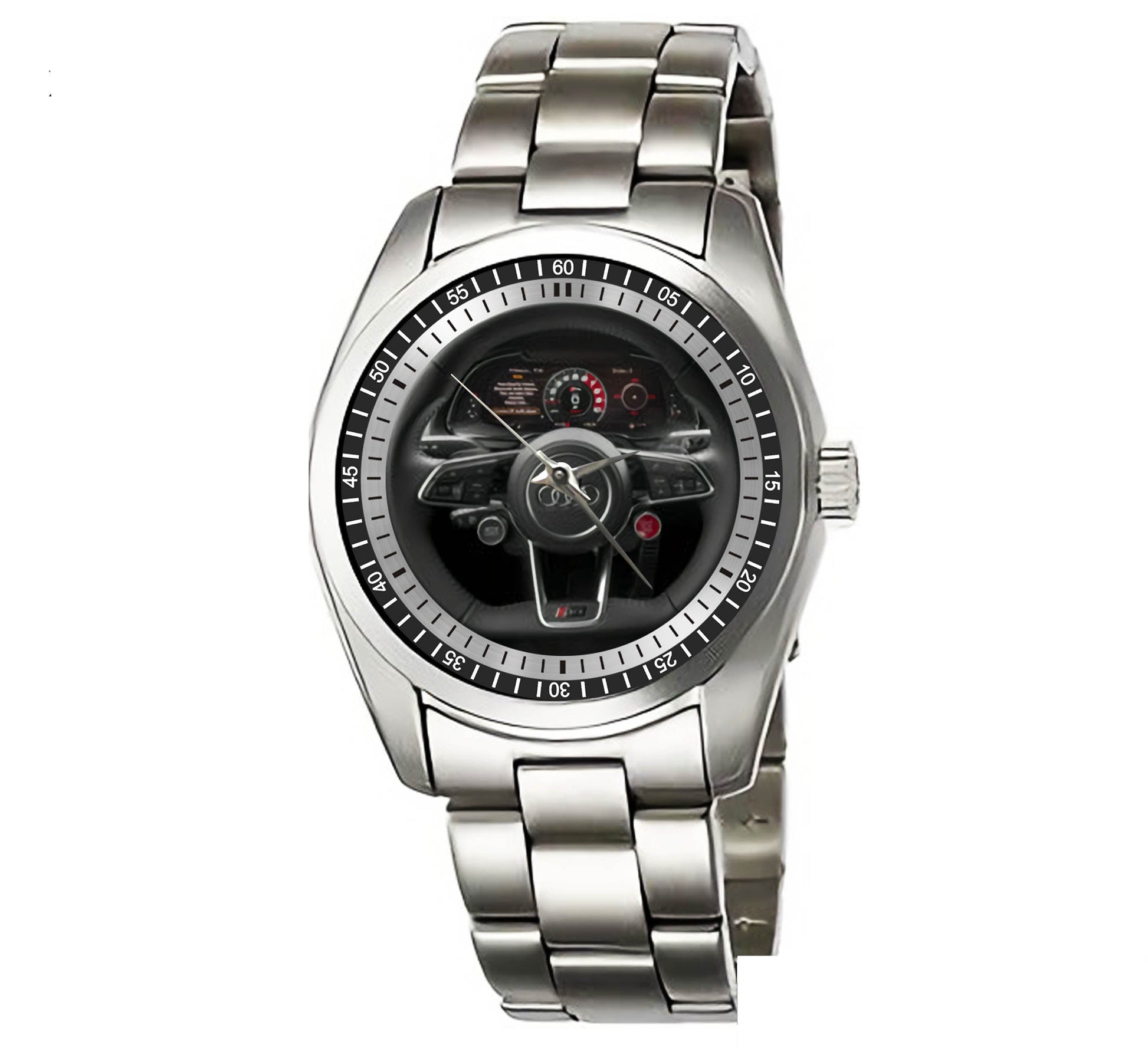 Audi Steering Wheel Logo Sport Metal Watches FD38