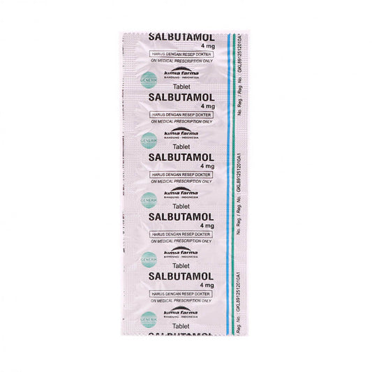 Salbutamol 4mg For Asthma And Shortness Of Breath