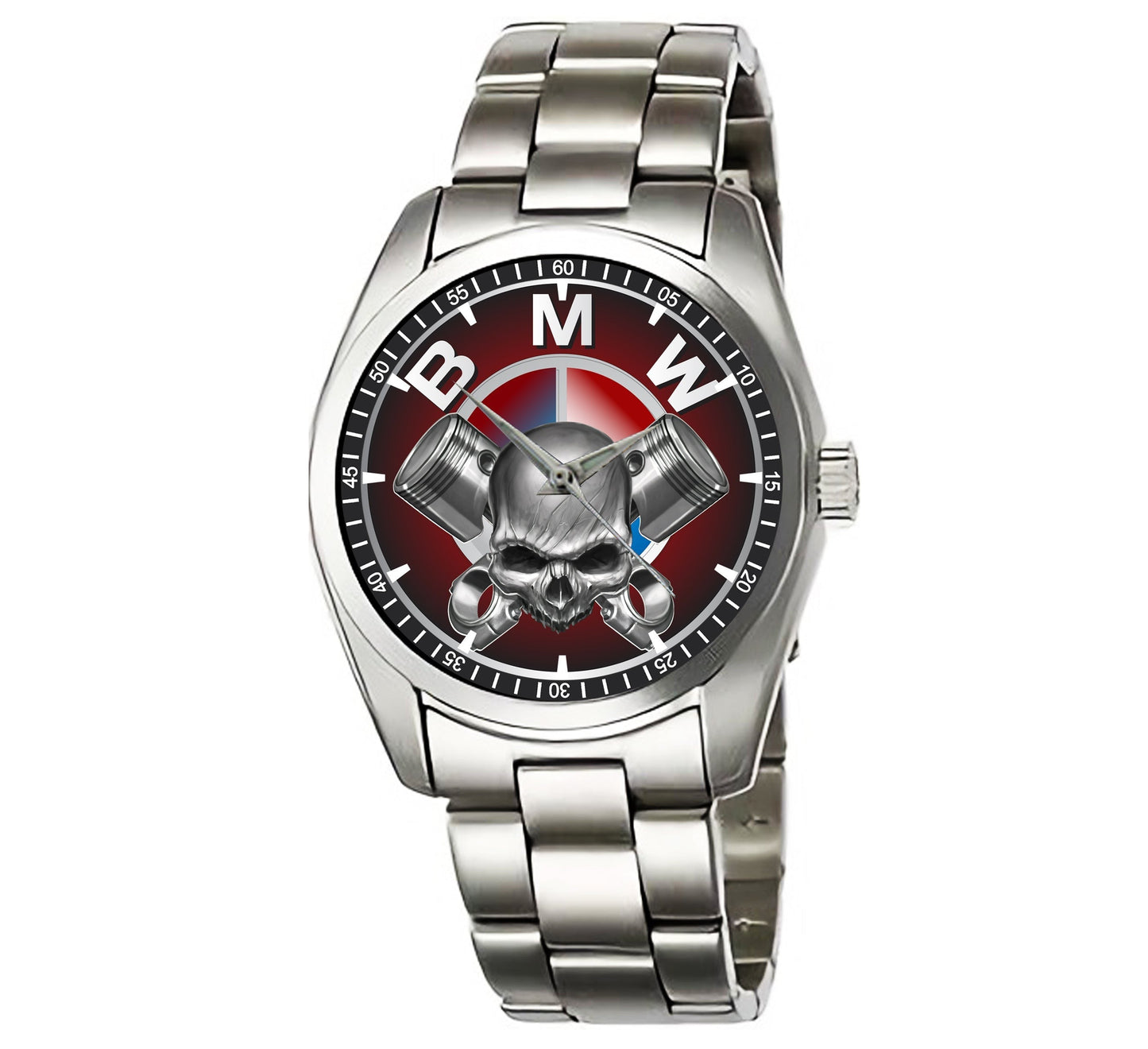 Design bmw logo power skull Sport Metal Watch Nm 24.4