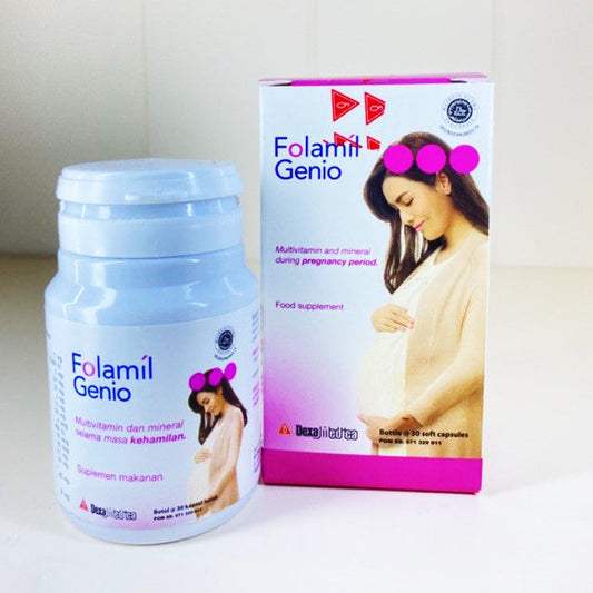 Folic Acid Folamil Genio Capsules Nutrition For The Brain Of Pregnant Women