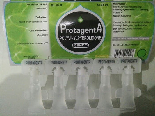 Polyvinylpyrrolidone 1x Strips Cendo Protagenta 5x6ml Minidose Natural Pre-corneal Eye Stabilizer
