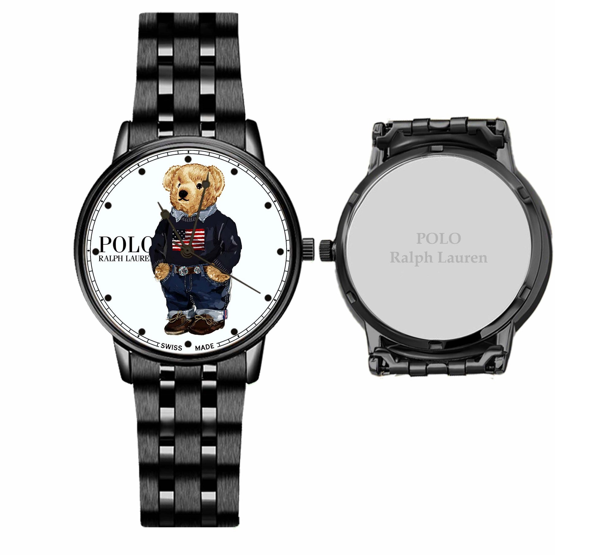 Polo Bear Teddy By Ralph Lauren Spot Metal Watch AS101