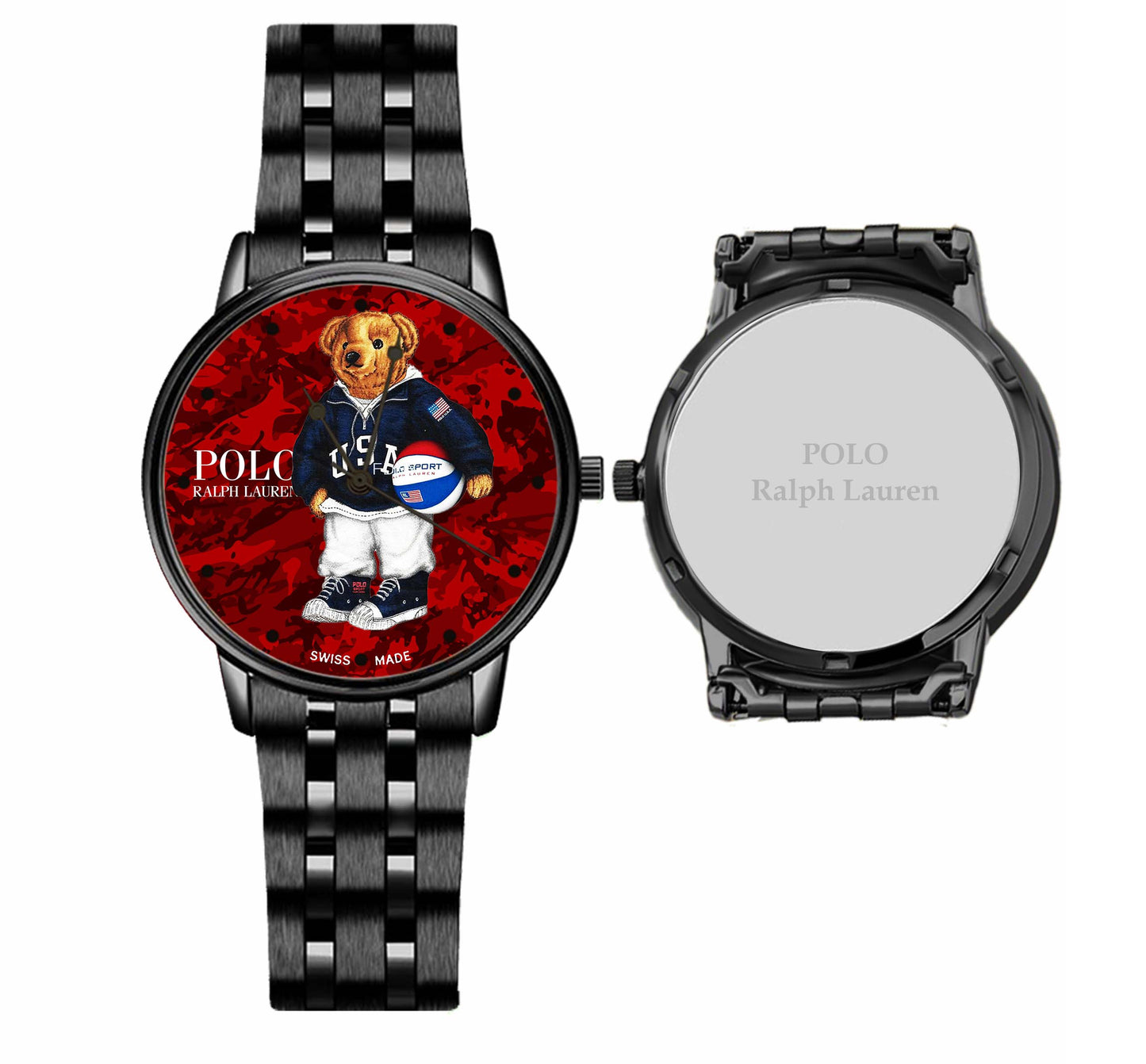 Polo Bear Red Militay Basketball Player by Ralph Lauren AS103
