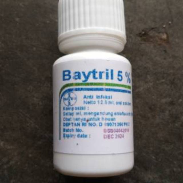Baytril 5% 12.5ml Drops Broad Spectrum Pigeons, Birds And Cage Birds