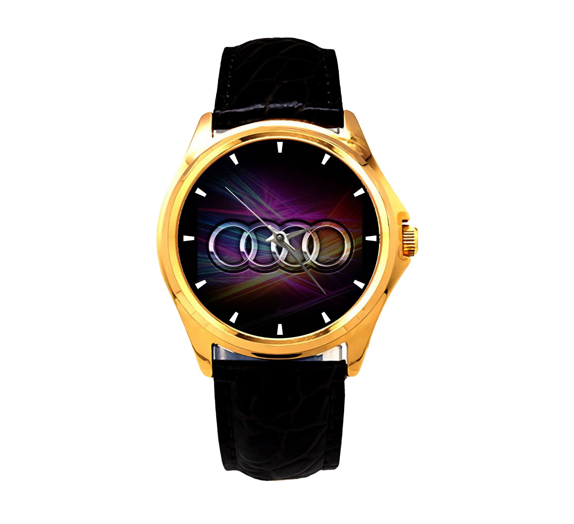 Audi Logo Full Color Sport Metal Watch FND59