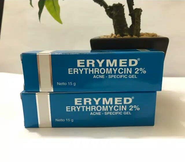 Erythromycin 2% Erymed Gel For acne, Especially Inflamed Lesions Accompanied By Papules & Pustules