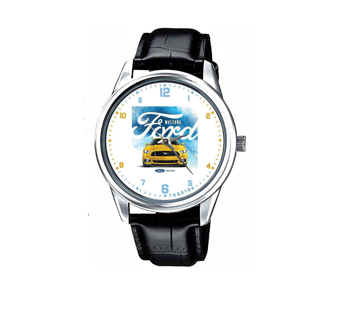Ford Mustang Yellow Car Watches PJ1