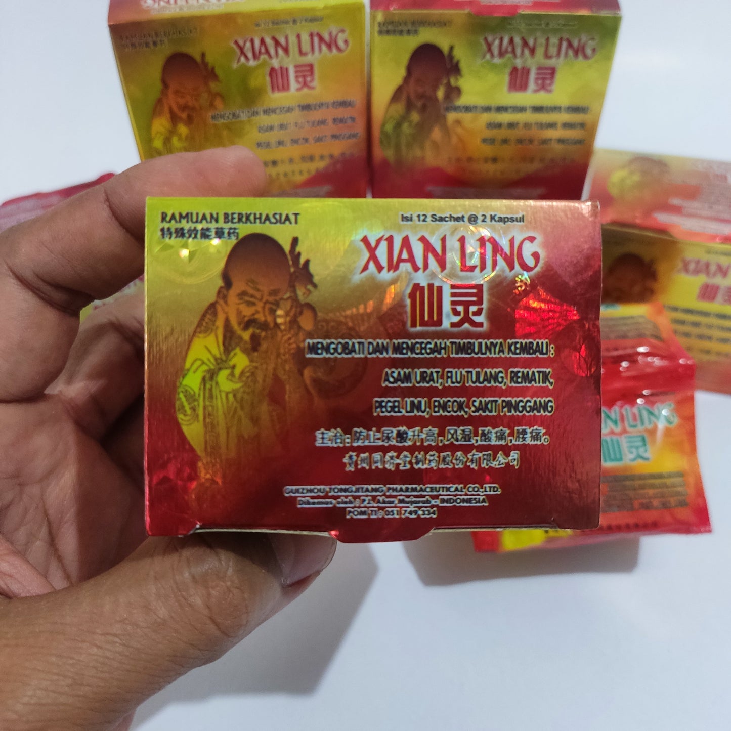 Xian Ling Capsule Traditional Chinese Herbal For Uric Acid Rheumatic Gout Muscle
