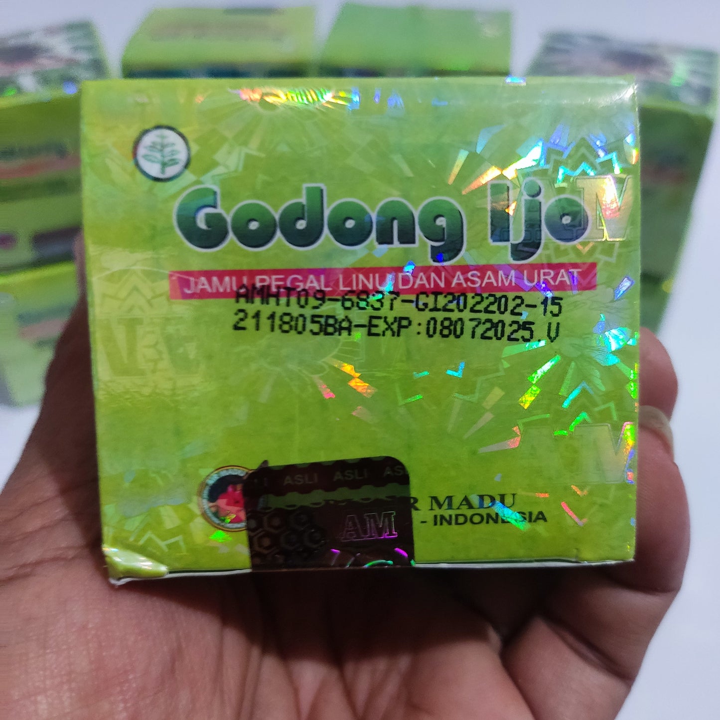 Godong Ijo Original Herbal Capsules For Gout, Chronic Rheumatism, And Cholesterol