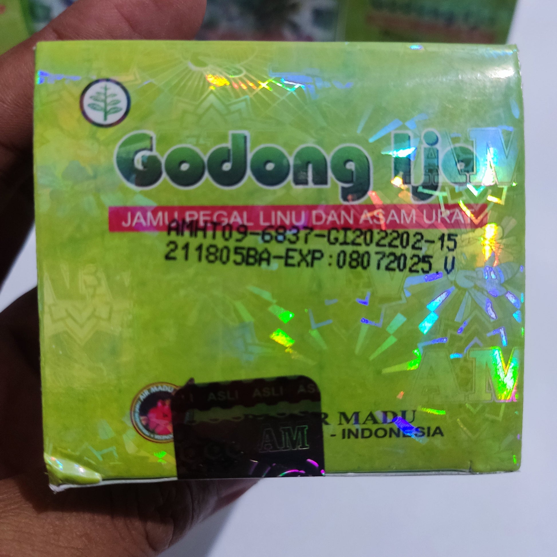 Godong Ijo Original Herbal Capsules For Gout, Chronic Rheumatism, And Cholesterol