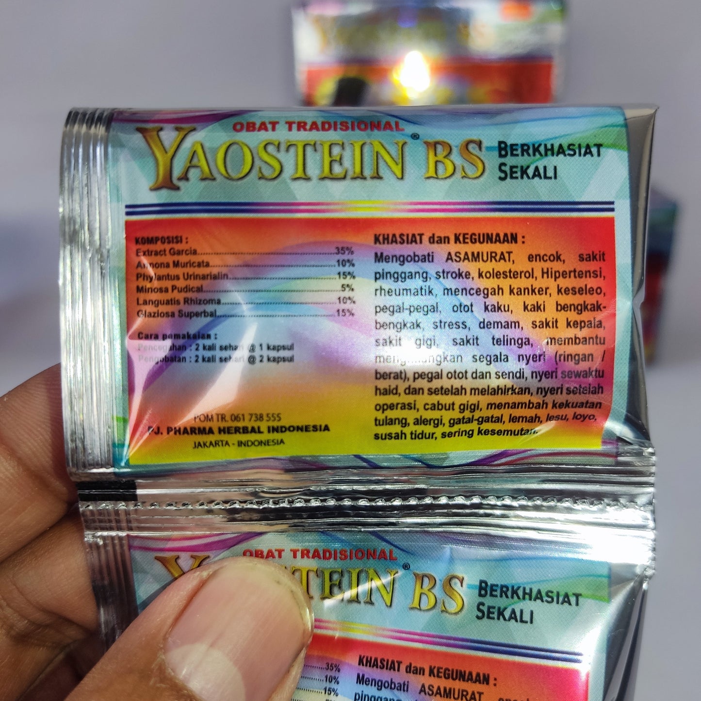Yaostein Bs Herbal 100% Original Capsule For Rheumatic Gout Uric Acid