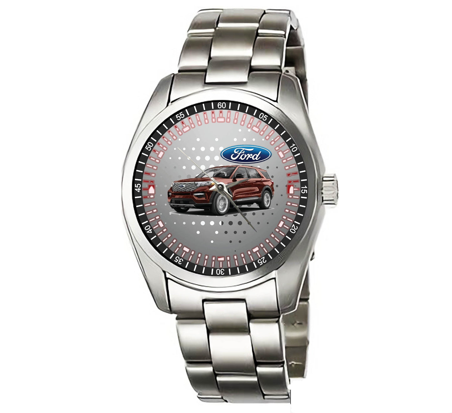 Ford Mustang Car Logo Sport Metal Watches FD22