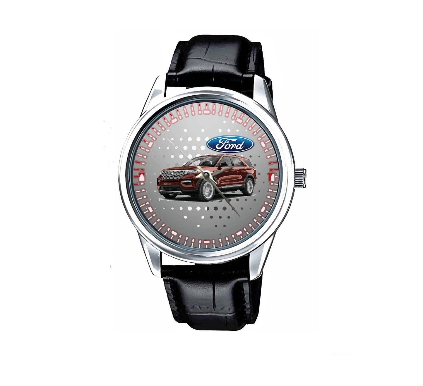 Ford Mustang Car Logo Sport Metal Watches FD22
