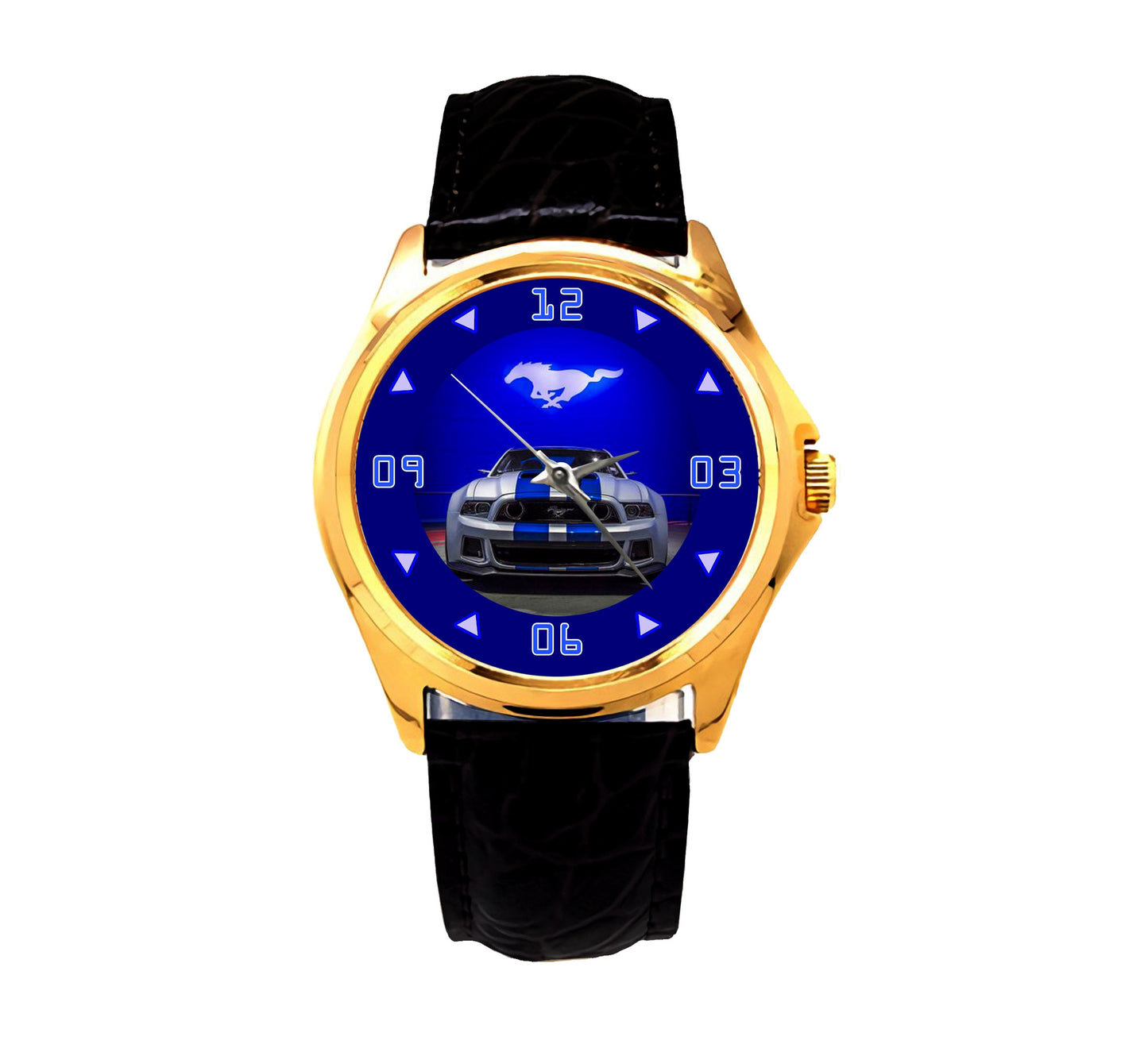 FORD MUSTANG Blue Cool Car Watches PJ115