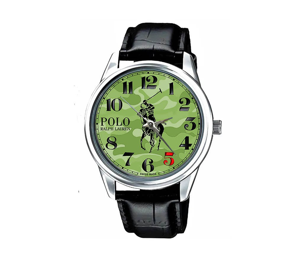 POLO military green Swiss made Sport Metal Watch AS21