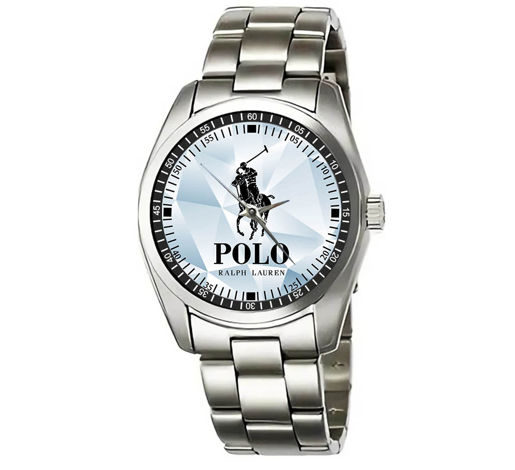 Polo Ralph Lauren White Logo Sport Metal Watch AS33
