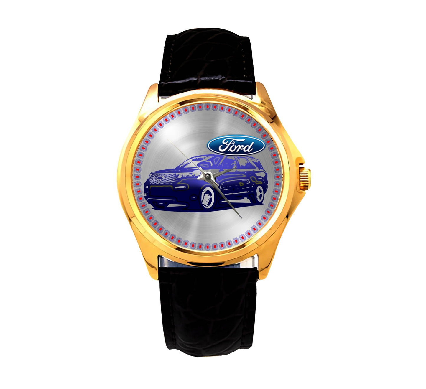 Ford Mustang Logo Sport Metal Watch FD17