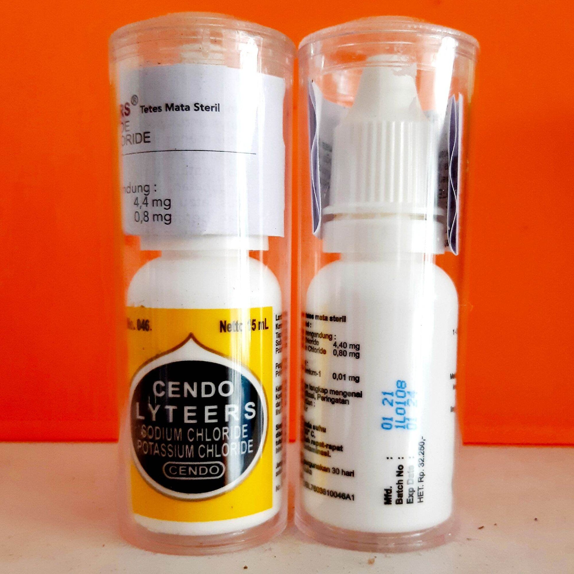 Sodium Chloride Cendo Lyteers Bottle 15ml Eye Drops For Dry or Irritation Eyes