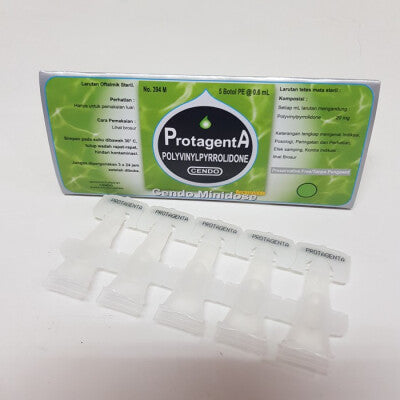 Polyvinylpyrrolidone 1x Strips Cendo Protagenta 5x6ml Minidose Natural Pre-corneal Eye Stabilizer