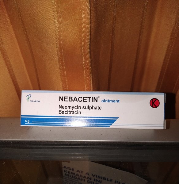 Nebacetin Ointment 5g For Treatment Of Skin Diseases Caused By Bacterial Infections