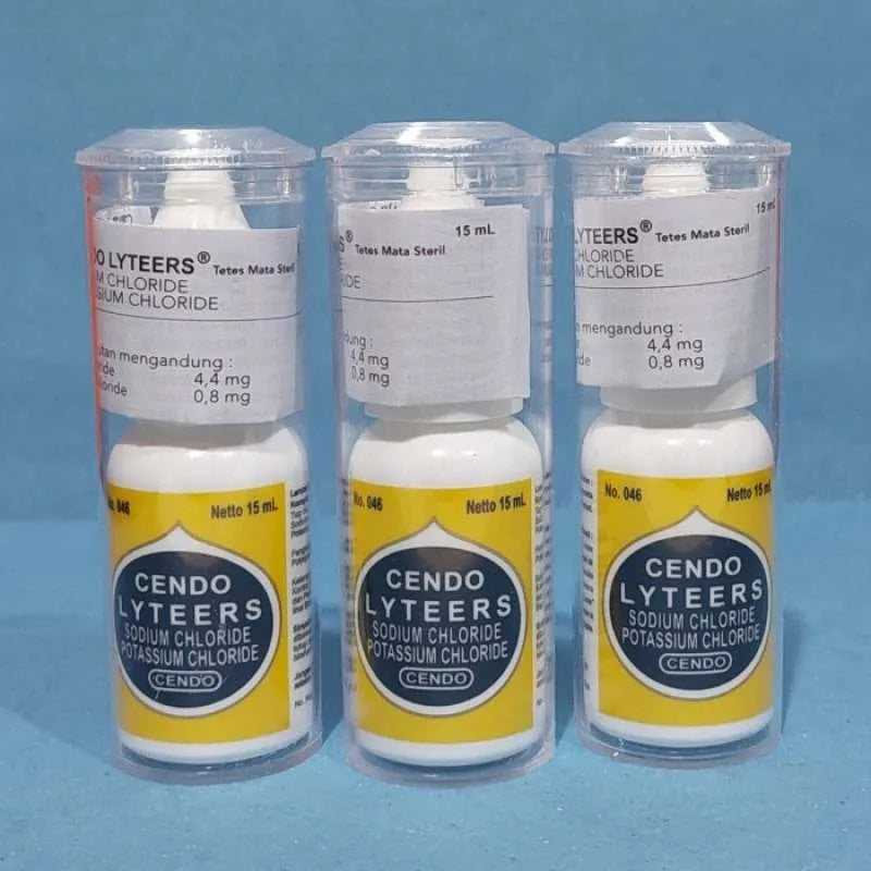 Sodium Chloride Cendo Lyteers Bottle 15ml Eye Drops For Dry or Irritation Eyes