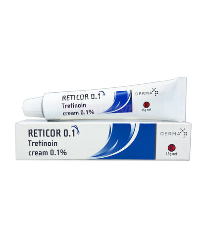 Tretinoin Cream 0.1 % Reticor 15g For Treating Acne